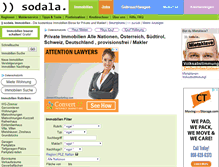 Tablet Screenshot of immobilien.sodala.net