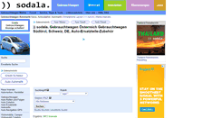 Desktop Screenshot of gebrauchtwagen.sodala.net