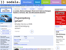 Tablet Screenshot of gebrauchtwagen.sodala.net