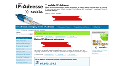 Desktop Screenshot of ip-adresse.sodala.net